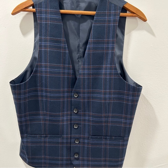 Open But Not Worn RUDIE LONDON Heritage Check Skinny Suit Vest - Picture 2 of 9